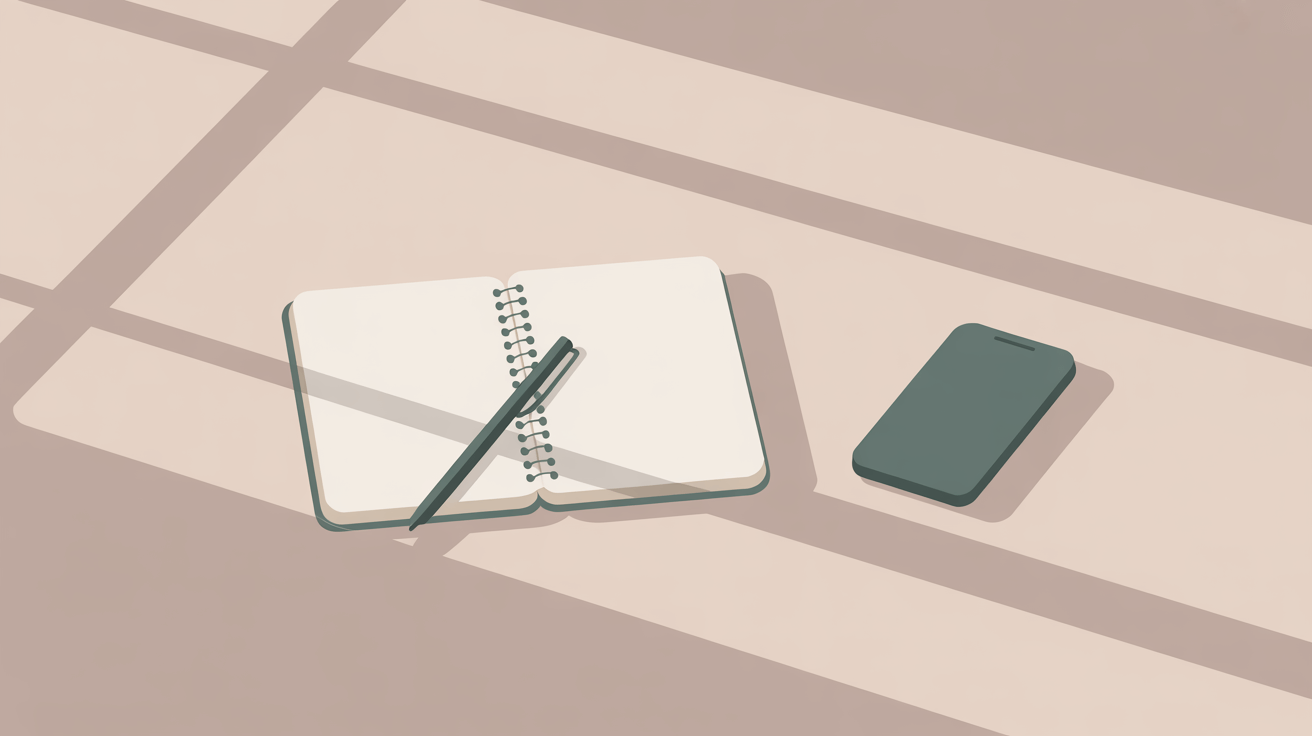 image of quiet morning without weed